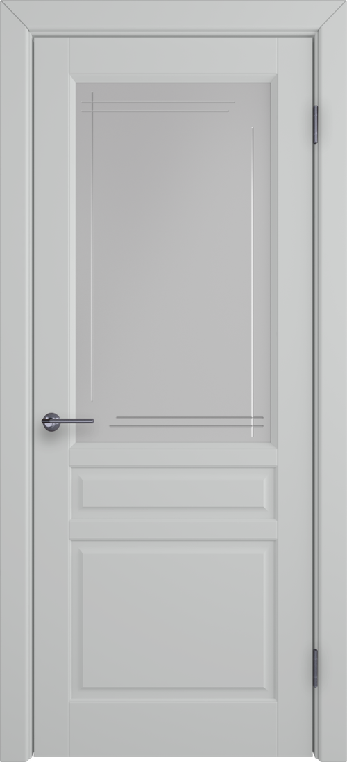 Stockholm Silver Сатинато Итальянская решетка 4мм