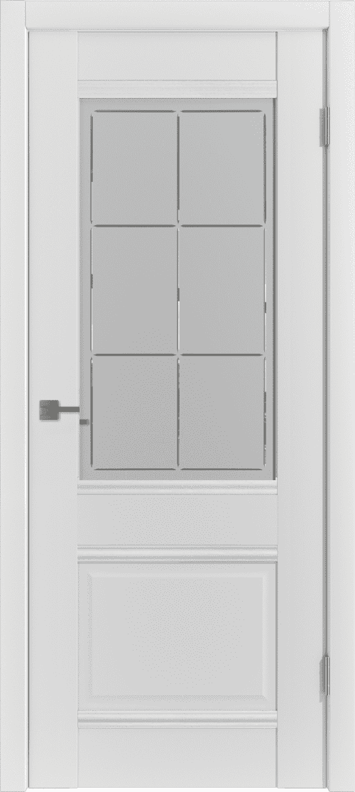 Дверное полотно W HDS 11 белое, стекло КРИСТАЛЛ