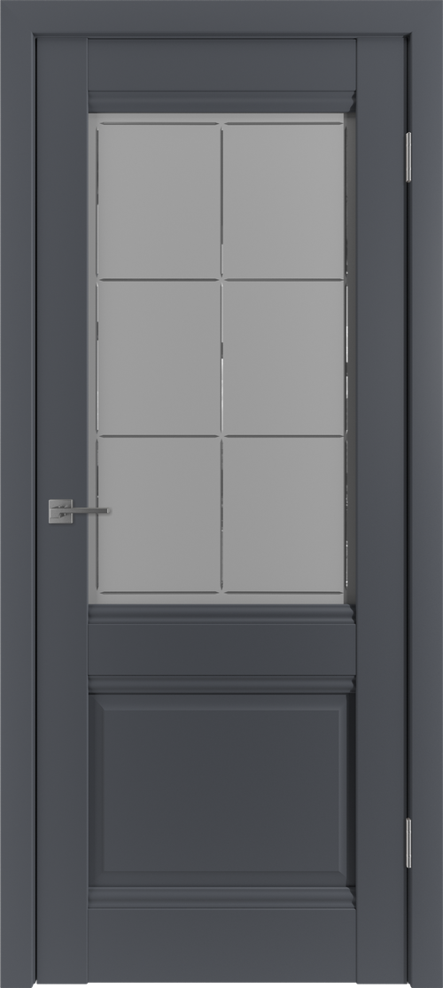 Дверное полотно W HDS 11 оникс, стекло КРИСТАЛЛ