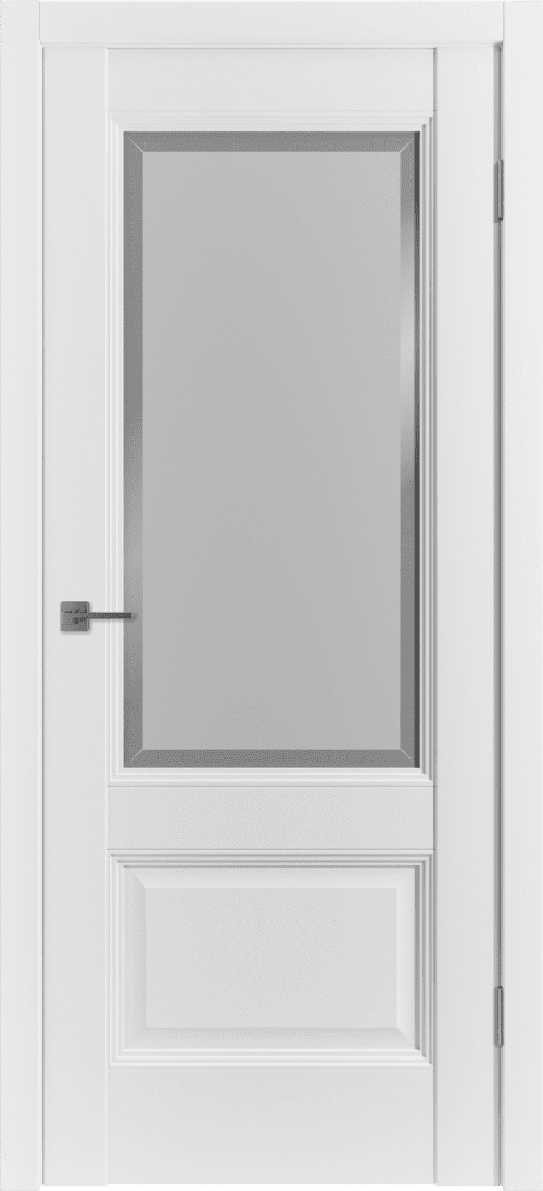 Дверное полотно W HDS 31 белое, стекло белое матовое