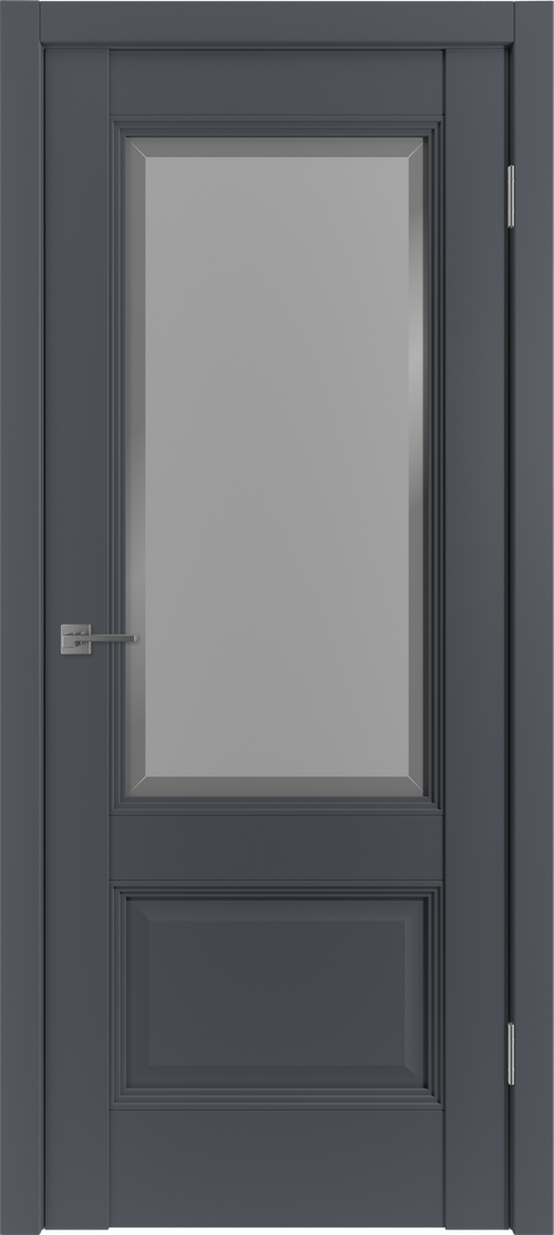 Дверное полотно W HDS 31 оникс, стекло белое матовое