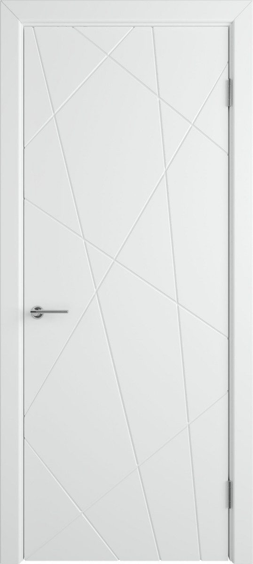 Дверное полотно 38 Flow Эмаль Белая ГЛУХОЕ