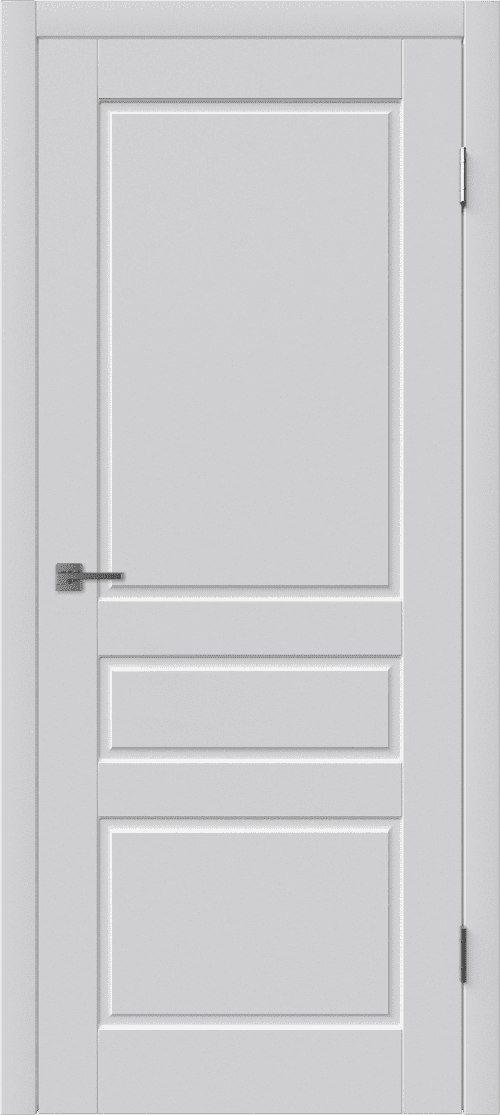 Дверное полотно 38 Chelsy 3 Эмаль Светло серая ГЛУХОЕ