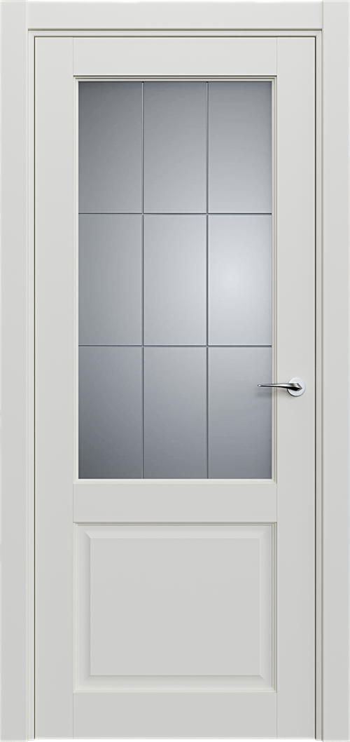 Classic 521 Белый жемчуг Сатинато Английская решетка 4мм