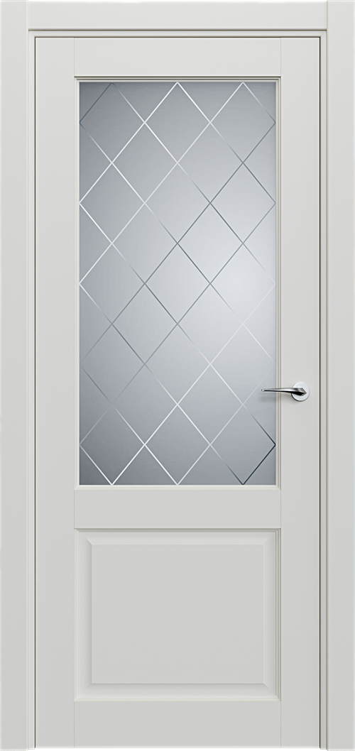 Classic 521 Белый жемчуг Сатинато Ромб 4мм