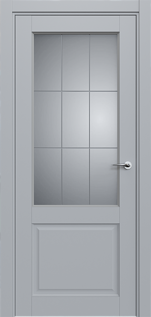 Classic 521 Серебро Сатинато Английская решетка 4мм