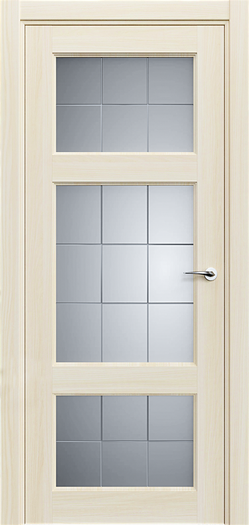 Classic 542 Ясень Сатинато Английская решетка 4мм