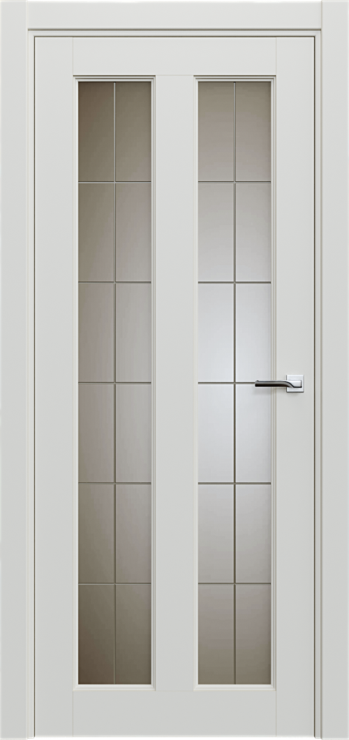 Classic 612 Белый жемчуг Сатинато Английская решетка 4мм