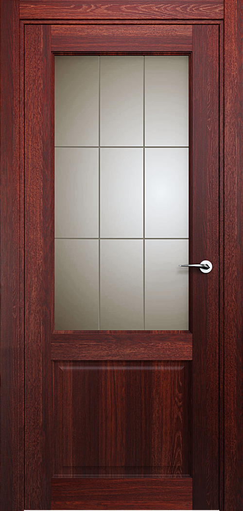 Classic 521 Орех Сатинато Английская решетка 4мм